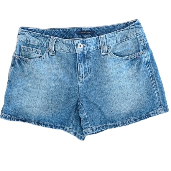 VINTAGE Y2K Tommy Hilfiger Denim Jean Shorts Size 4 - Picture 1 of 12